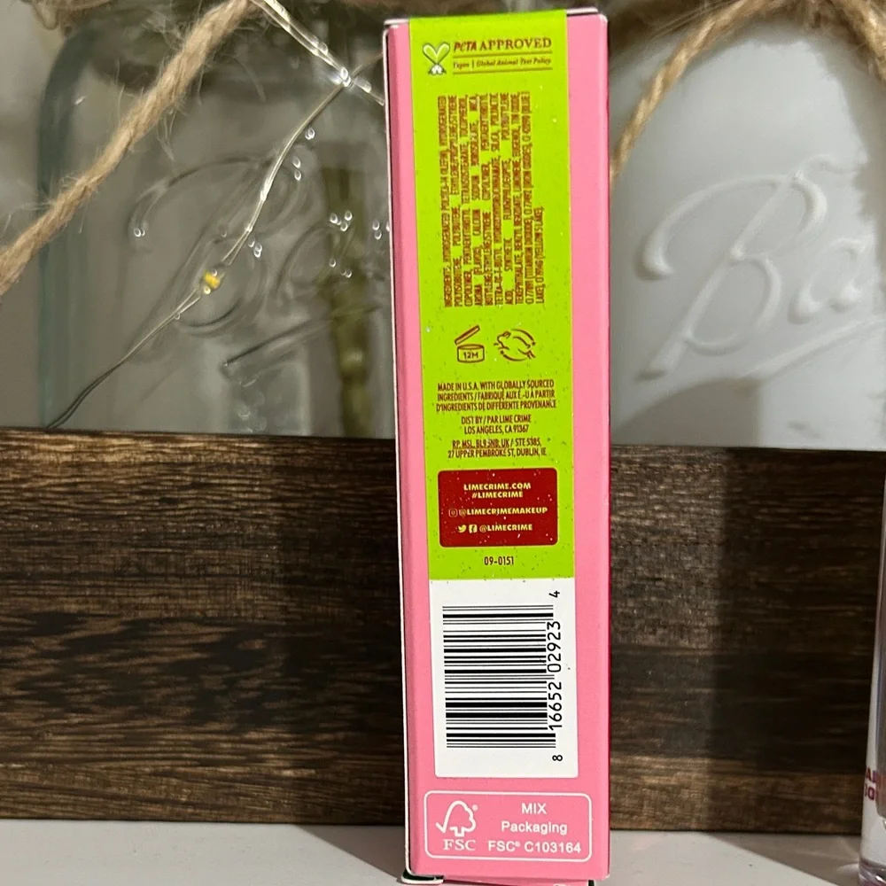 Lime Crime Wet Cherry Gloss - Cherry Slime - NIB